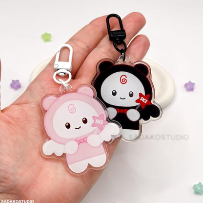 STAYlight Keychain hell oder dunkel, Stray Kids acrylic Anhänger, SKZOO Angel für STAY