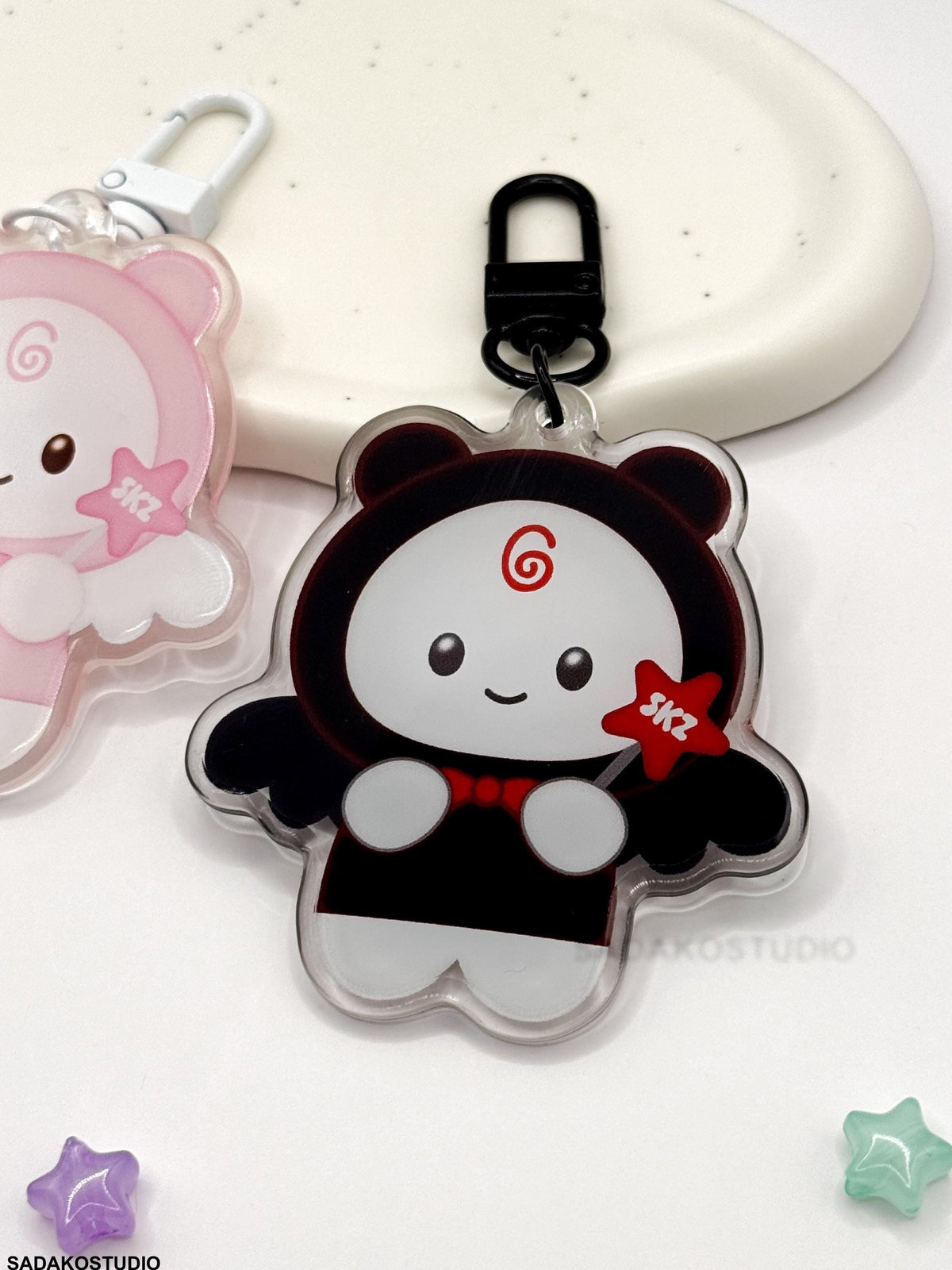 STAYlight Keychain hell oder dunkel, Stray Kids acrylic Anhänger, SKZOO Angel für STAY