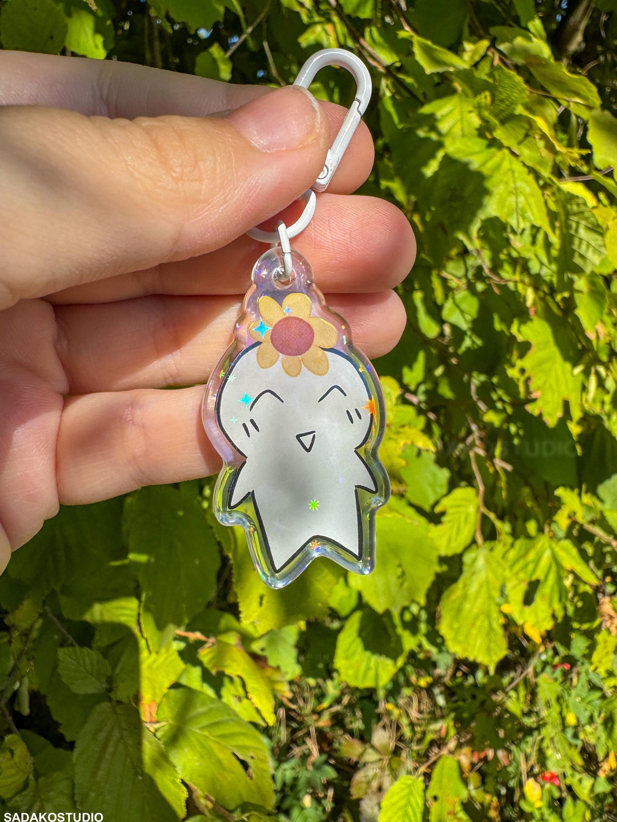 Hehetmon Acryl Keychain mit holographischen Glitzer Sternen, ATEEZ Yeosang acrylic Anhänger für Atiny & Yeodoongi
