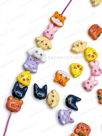 ANITEEZ Motivperlen ATEEZ DIY Perlen für Armbänder, Ketten & K-Pop Freebies, Charms Anhänger Beads