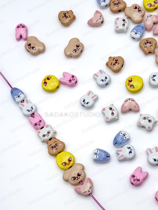 SKZOO Motivperlen Stray Kids DIY Perlen für Armbänder, Ketten & K-Pop Freebies, Charms Anhänger Beads