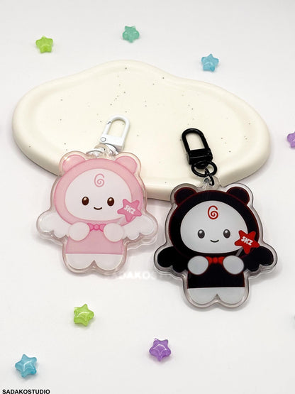STAYlight Keychain hell oder dunkel, Stray Kids acrylic Anhänger, SKZOO Angel für STAY