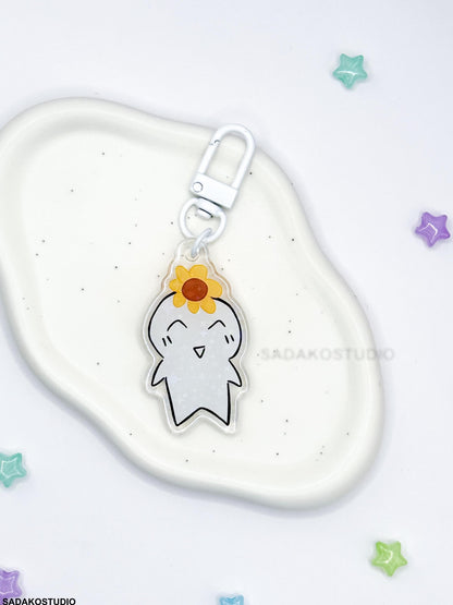 Hehetmon Acryl Keychain mit holographischen Glitzer Sternen, ATEEZ Yeosang acrylic Anhänger für Atiny & Yeodoongi