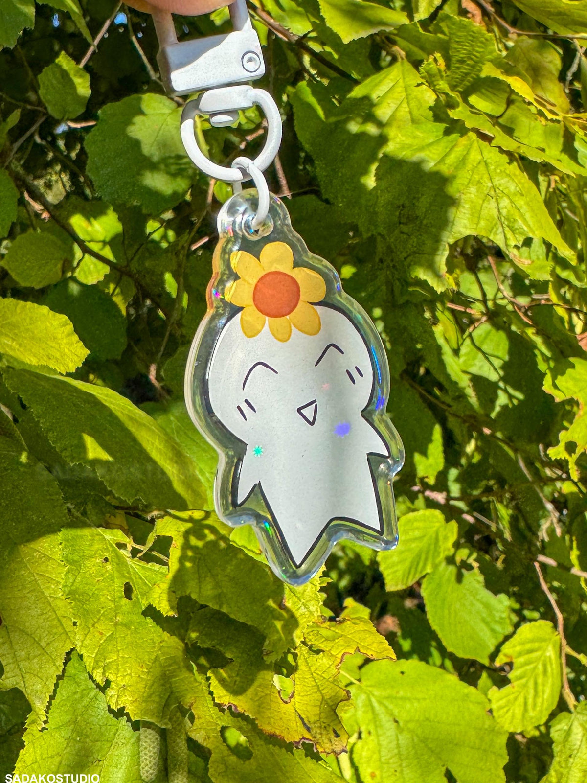 Hehetmon Acryl Keychain mit holographischen Glitzer Sternen, ATEEZ Yeosang acrylic Anhänger für Atiny & Yeodoongi