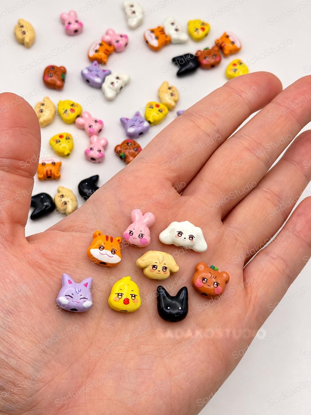 ANITEEZ Motivperlen ATEEZ DIY Perlen für Armbänder, Ketten & K-Pop Freebies, Charms Anhänger Beads