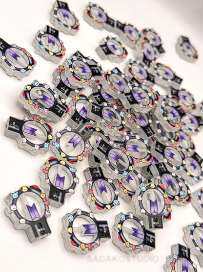 Bangtan Lightstick Acrylperlen | K-Pop DIY Schmuck & Friendship Bracelets | Motivperlen für ARMY Freebies