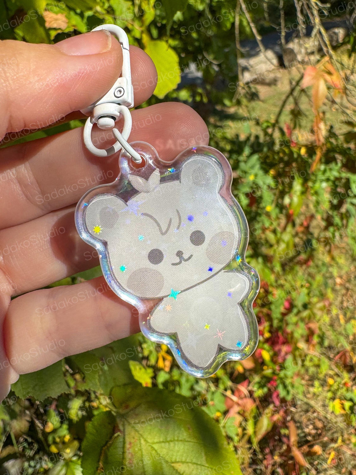 ATEEZ ANITEEZ ColorTeez Keychain | Bunter Holo Glitzer Schlüsselanhänger | K-Pop Anhänger für ATINYs