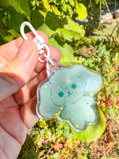 ATEEZ ANITEEZ ColorTeez Keychain | Bunter Holo Glitzer Schlüsselanhänger | K-Pop Anhänger für ATINYs