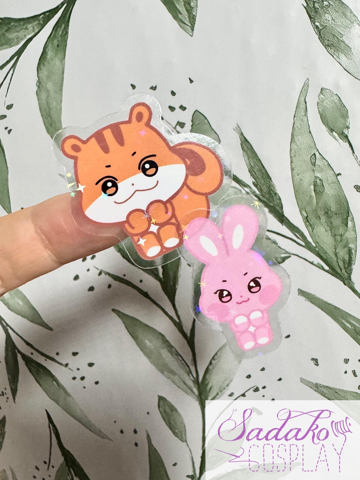 ATEEZ ANITEEZ Mini Sticker - Sitting ANITEEZ, wasserabweisendes Vinyl mit Stern Holo Glitzer, einzeln oder OT8 Set
