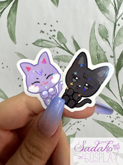 ATEEZ ANITEEZ Mini Sticker - Sitting ANITEEZ, wasserabweisendes Vinyl mit Stern Holo Glitzer, einzeln oder OT8 Set