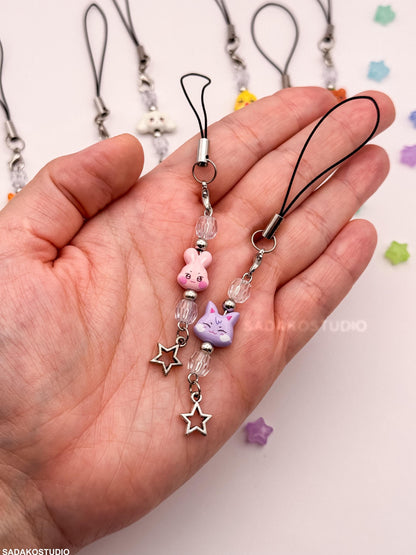 ATEEZ ANITEEZ Phone Charm | Handgemachter Handy Anhänger mit Perlen & Stern | K-Pop Accessoire für ATINYs