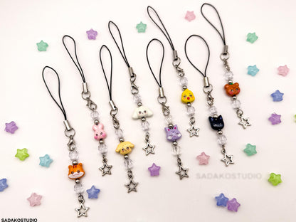 ATEEZ ANITEEZ Phone Charm | Handgemachter Handy Anhänger mit Perlen & Stern | K-Pop Accessoire für ATINYs
