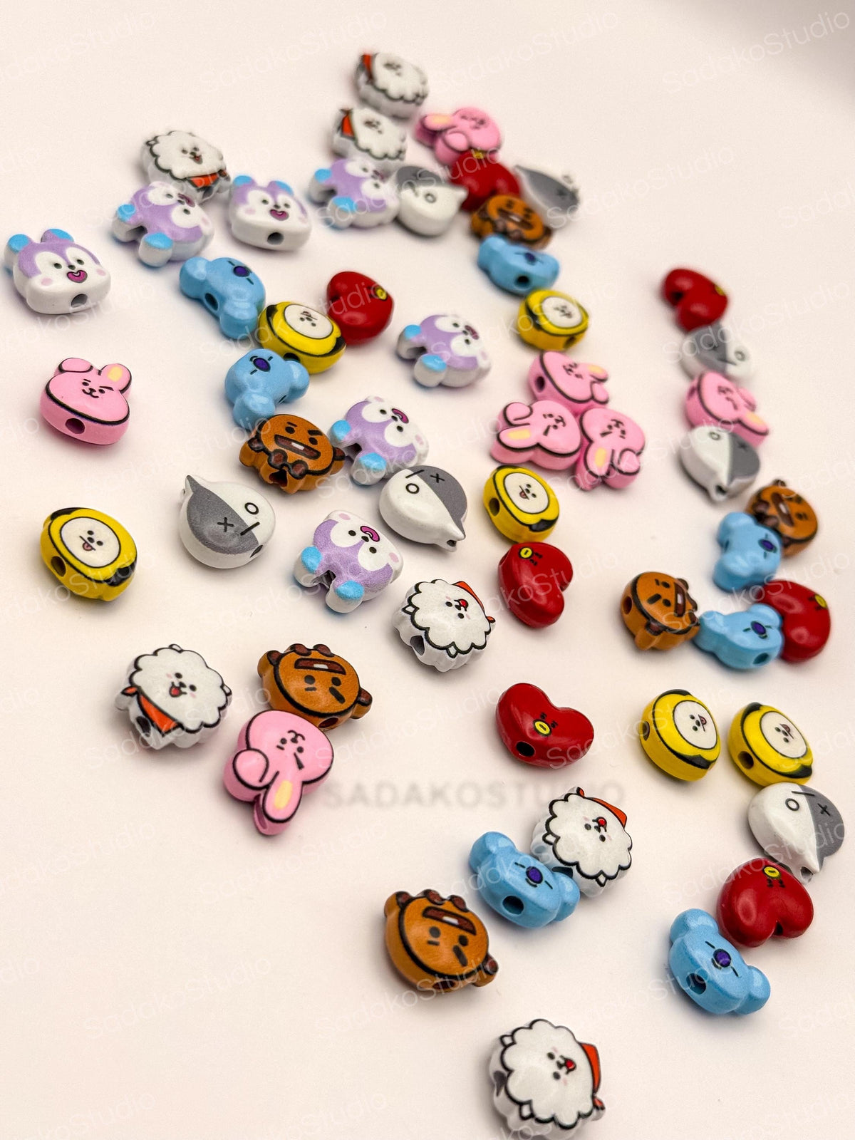 Bangtan ARMY Motivperlen | 8 Charaktere | DIY Perlen für Armbänder, Ketten & K-Pop Freebies | Friendship Bracelets