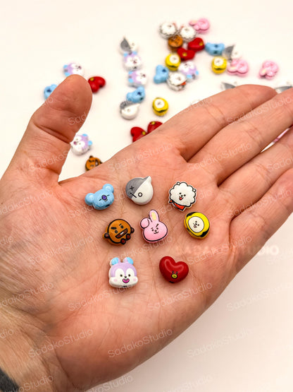 Bangtan ARMY Motivperlen | 8 Charaktere | DIY Perlen für Armbänder, Ketten & K-Pop Freebies | Friendship Bracelets