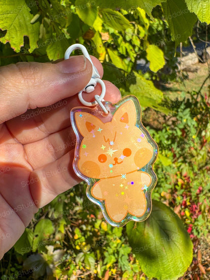 ATEEZ ANITEEZ ColorTeez Keychain | Bunter Holo Glitzer Schlüsselanhänger | K-Pop Anhänger für ATINYs
