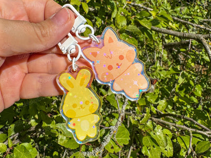 ATEEZ ANITEEZ ColorTeez Keychain | Bunter Holo Glitzer Schlüsselanhänger | K-Pop Anhänger für ATINYs