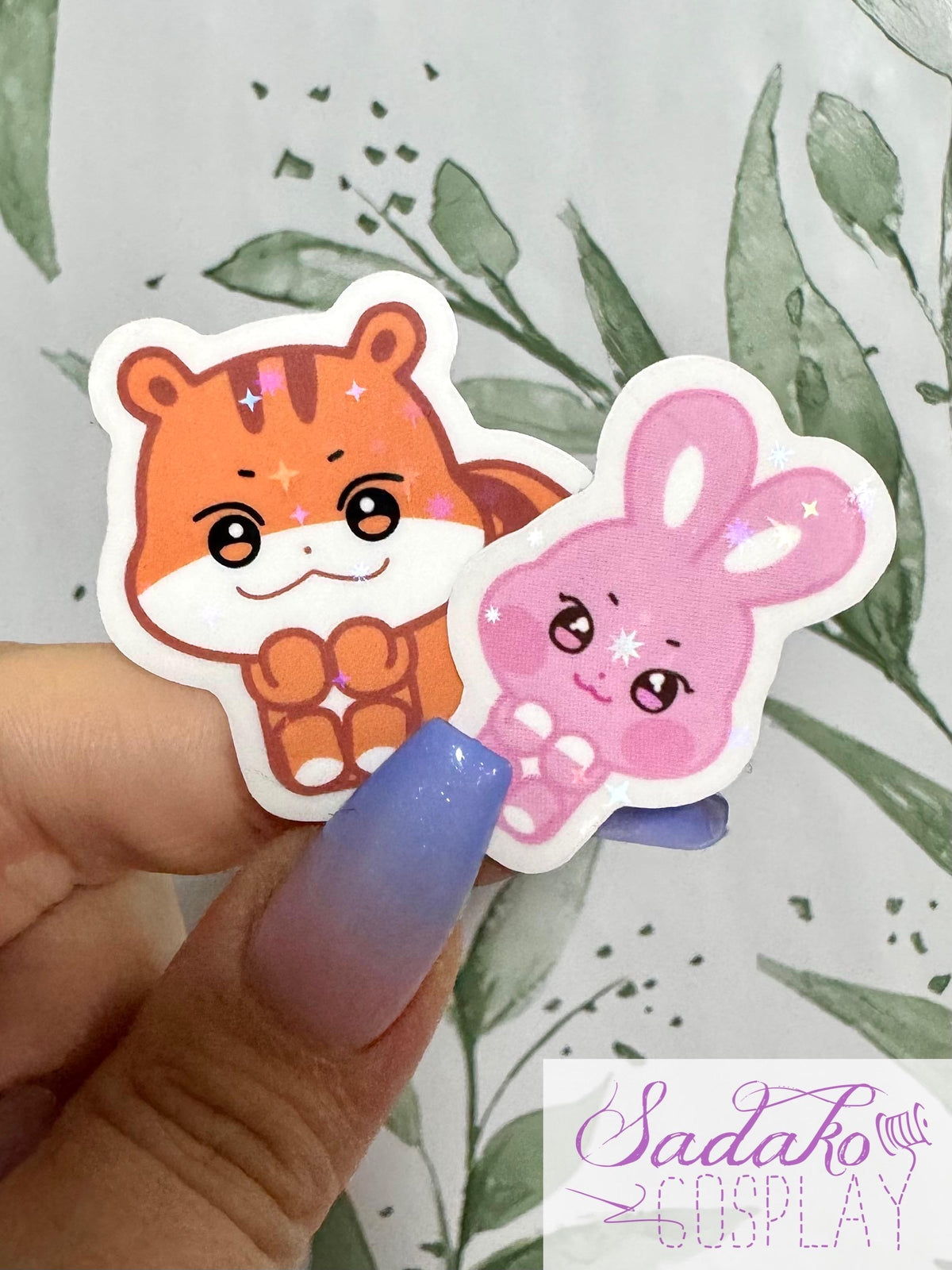 ATEEZ ANITEEZ Mini Sticker - Sitting ANITEEZ, wasserabweisendes Vinyl mit Stern Holo Glitzer, einzeln oder OT8 Set