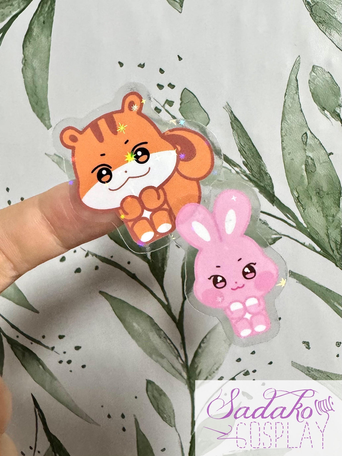ATEEZ ANITEEZ Mini Sticker - Sitting ANITEEZ, wasserabweisendes Vinyl mit Stern Holo Glitzer, einzeln oder OT8 Set