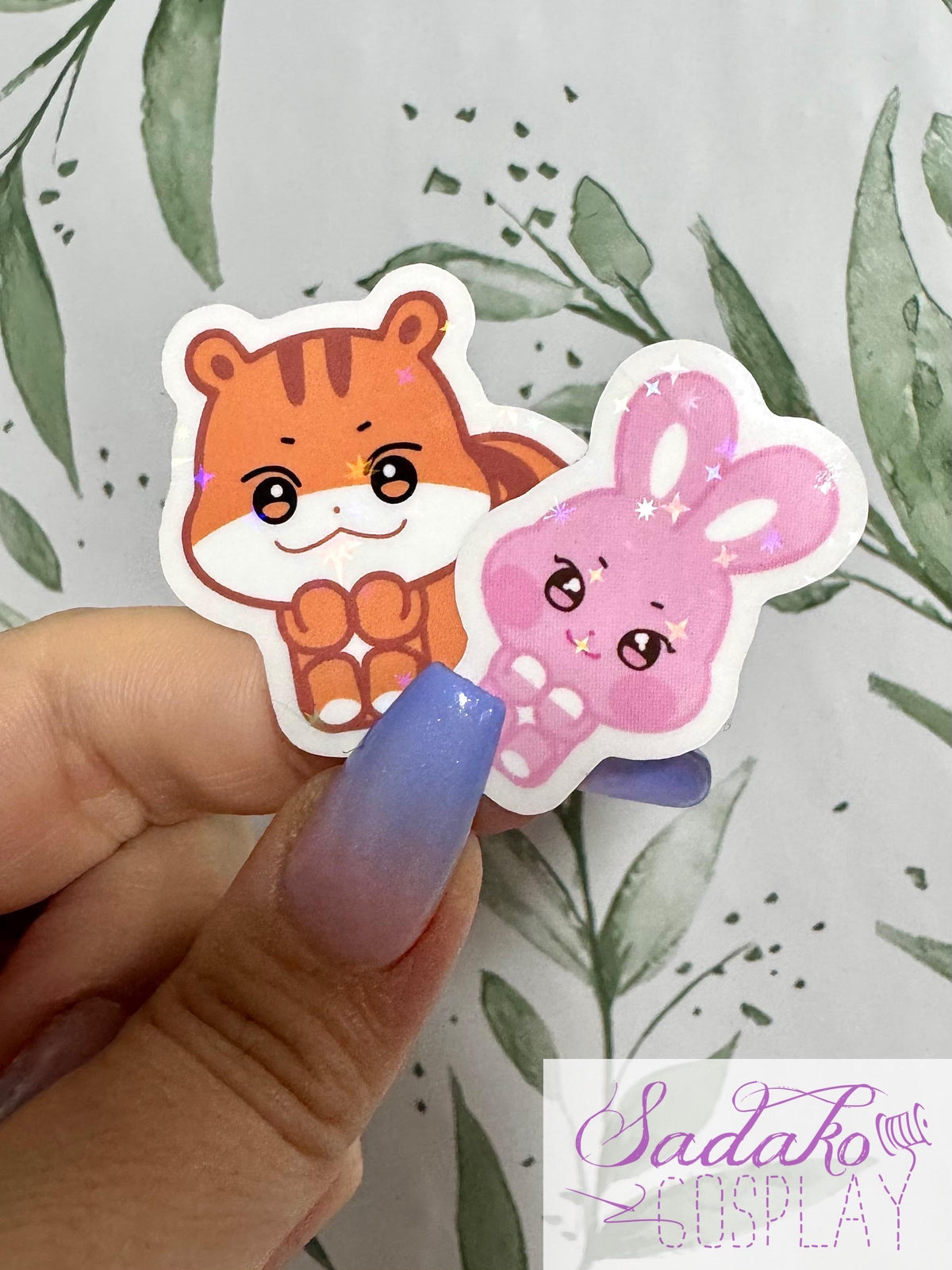 ATEEZ ANITEEZ Mini Sticker - Sitting ANITEEZ, wasserabweisendes Vinyl mit Stern Holo Glitzer, einzeln oder OT8 Set