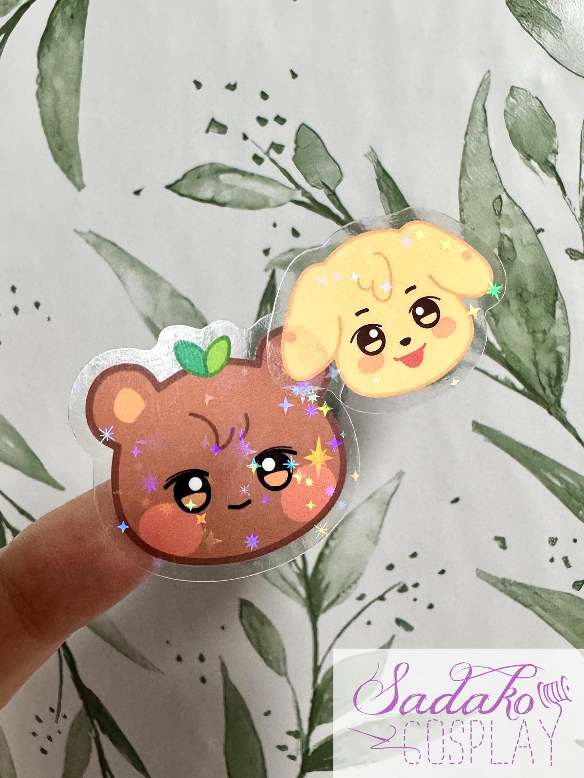 ATEEZ ANITEEZ Peekaboo Mini Vinyl Sticker - ANITEEZ Kopf Sticker mit Stern Holo Glitzer, einzeln oder OT8 Set