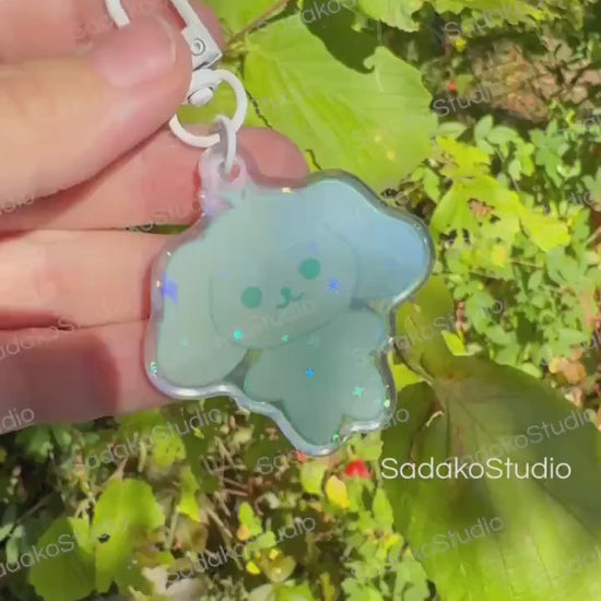 ATEEZ ANITEEZ ColorTeez Keychain | Bunter Holo Glitzer Schlüsselanhänger | K-Pop Anhänger für ATINYs