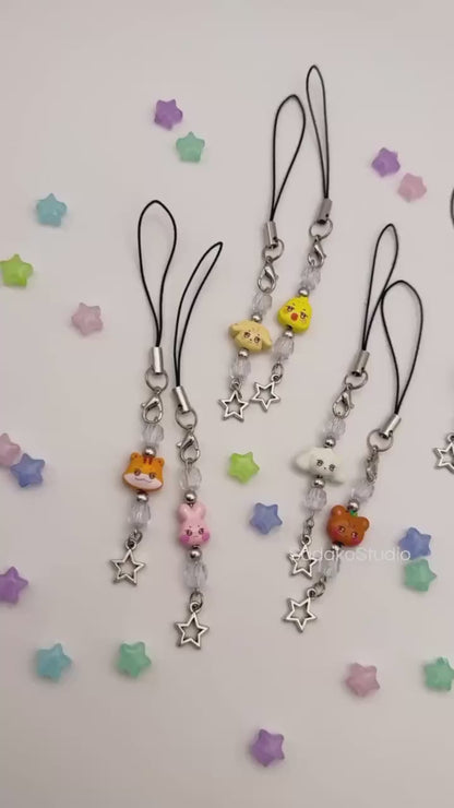 ATEEZ ANITEEZ Phone Charm | Handgemachter Handy Anhänger mit Perlen & Stern | K-Pop Accessoire für ATINYs