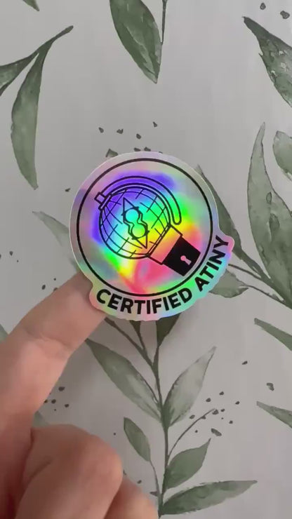 Certified Atiny Sticker - wasserfester lightstick Holo-Aufkleber, ATEEZ